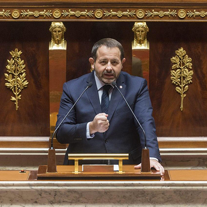 François Cormier Bouligeon avec Emmanuel Macron