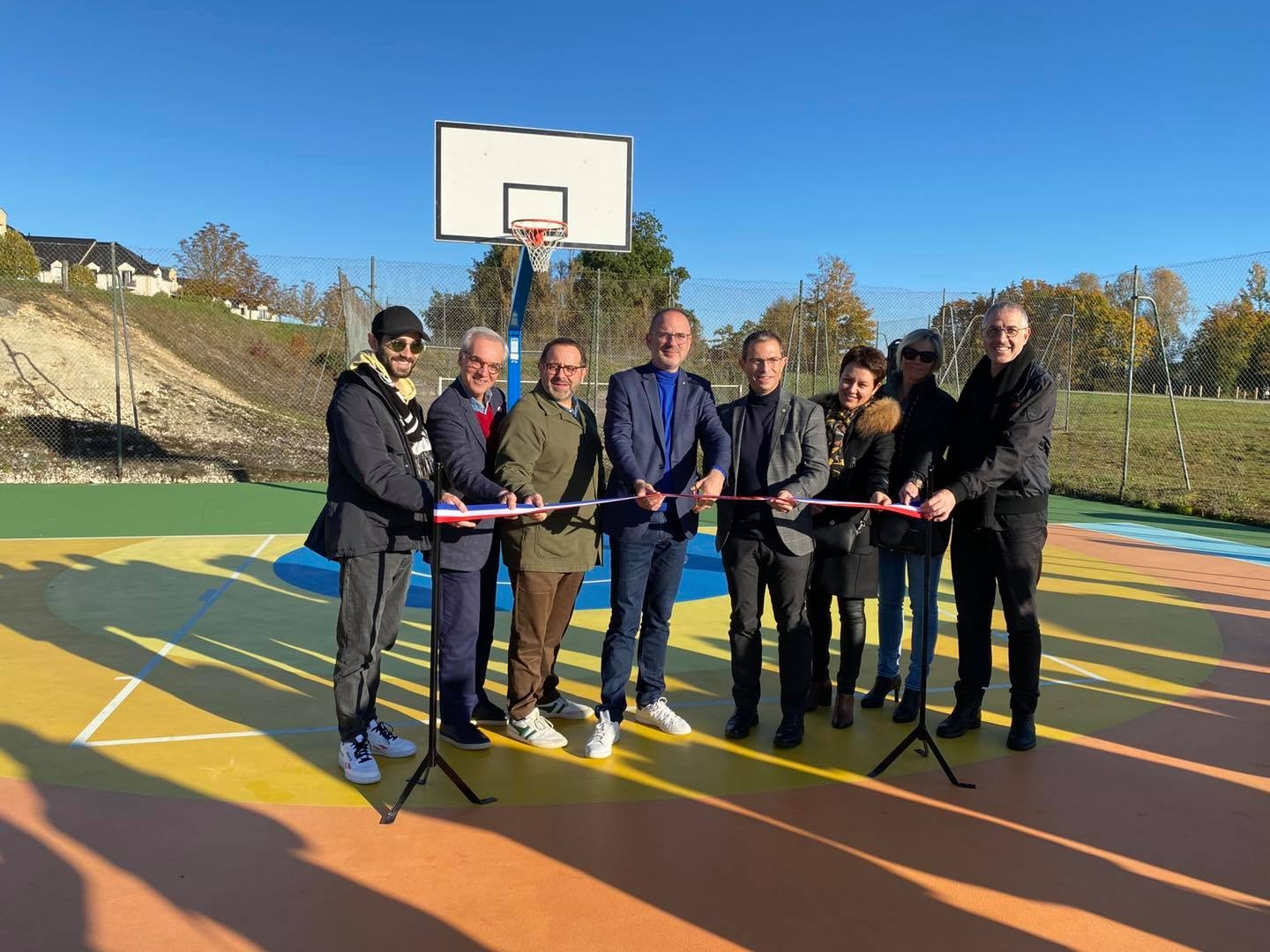 Inauguration d'un terrain de basket 3x3 à Bourges