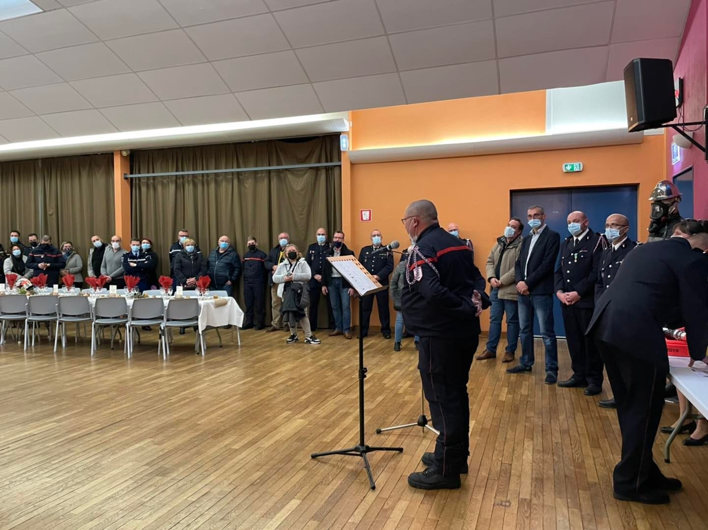 Cérémonie de la Sainte-Barbe des Sapeurs-Pompiers des Aix-d'Angillon