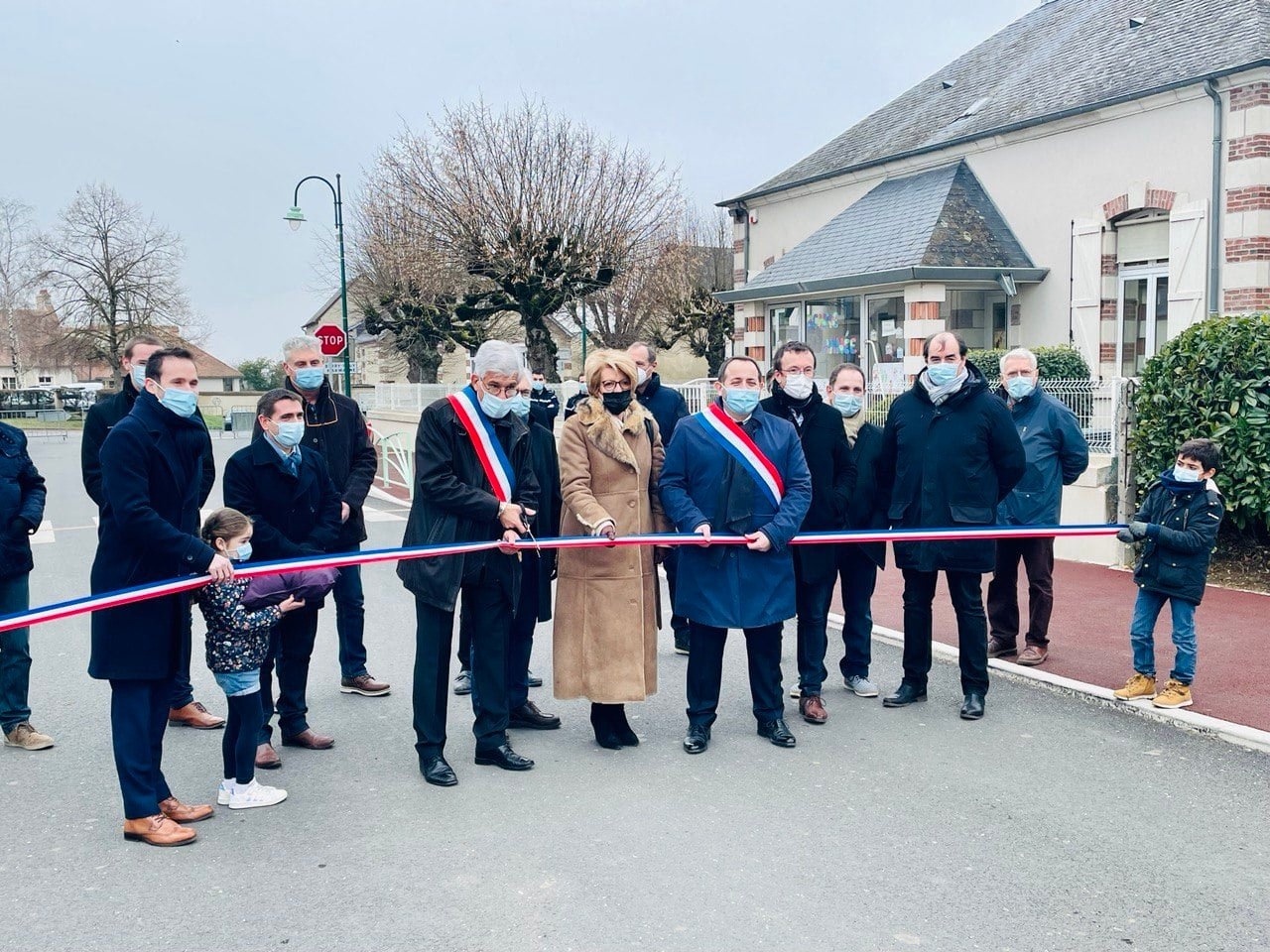 Inauguration de la rue de la mairie à Saint-Eloy-de-Gy